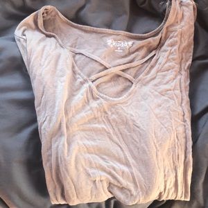 Light brown long sleeve soft shirt